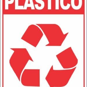 Placa de Sinalização Reciclável Plástico